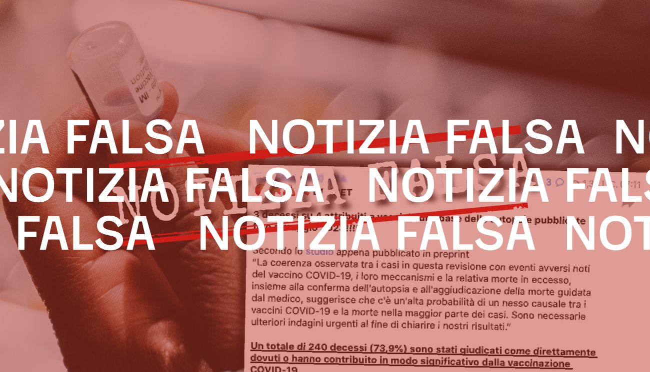 No, il Lancet non ha attribuito 3 decessi su 4 ai vaccini anti Covid-19