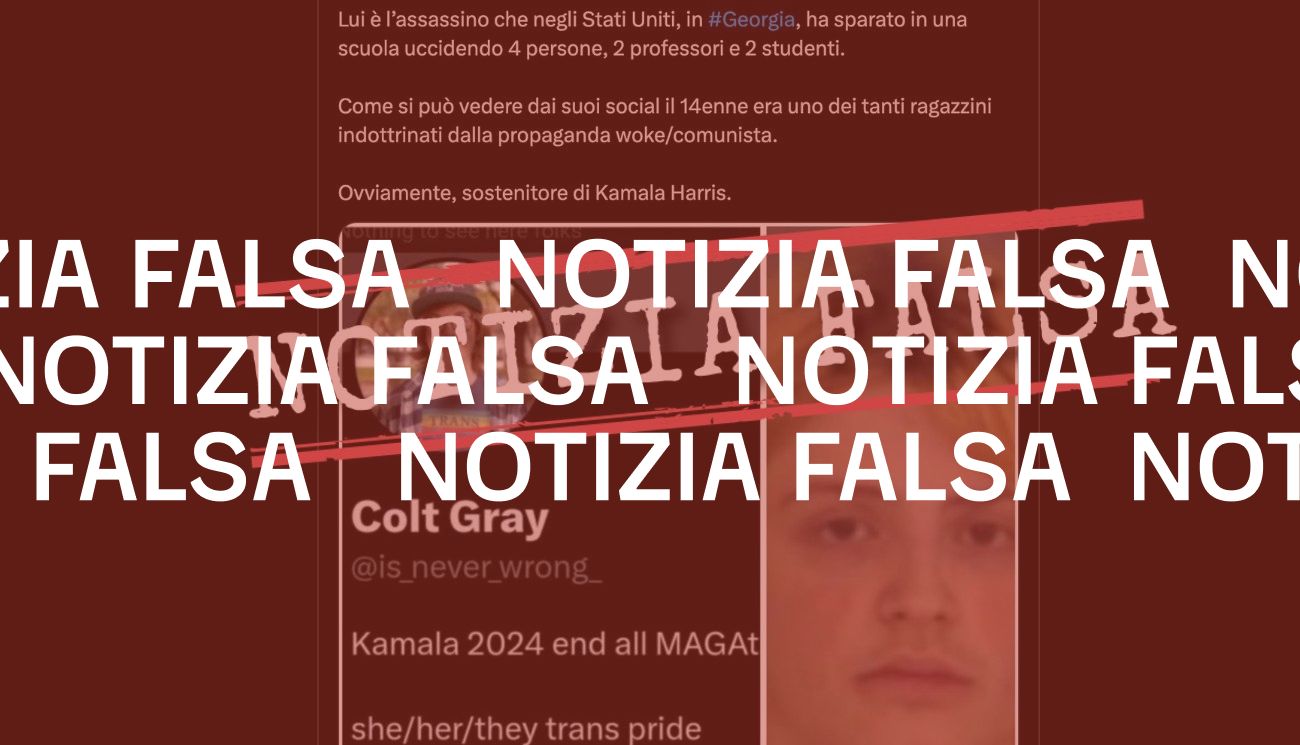 No, l’autore della strage in una scuola della Georgia non si è identificato come persona trans sui social