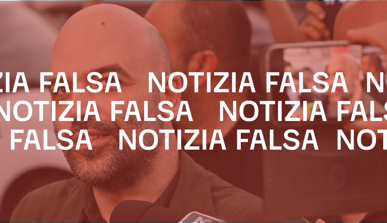 Roberto Saviano non ha detto di voler lasciare gli Stati Uniti in caso di vittoria di Donald Trump