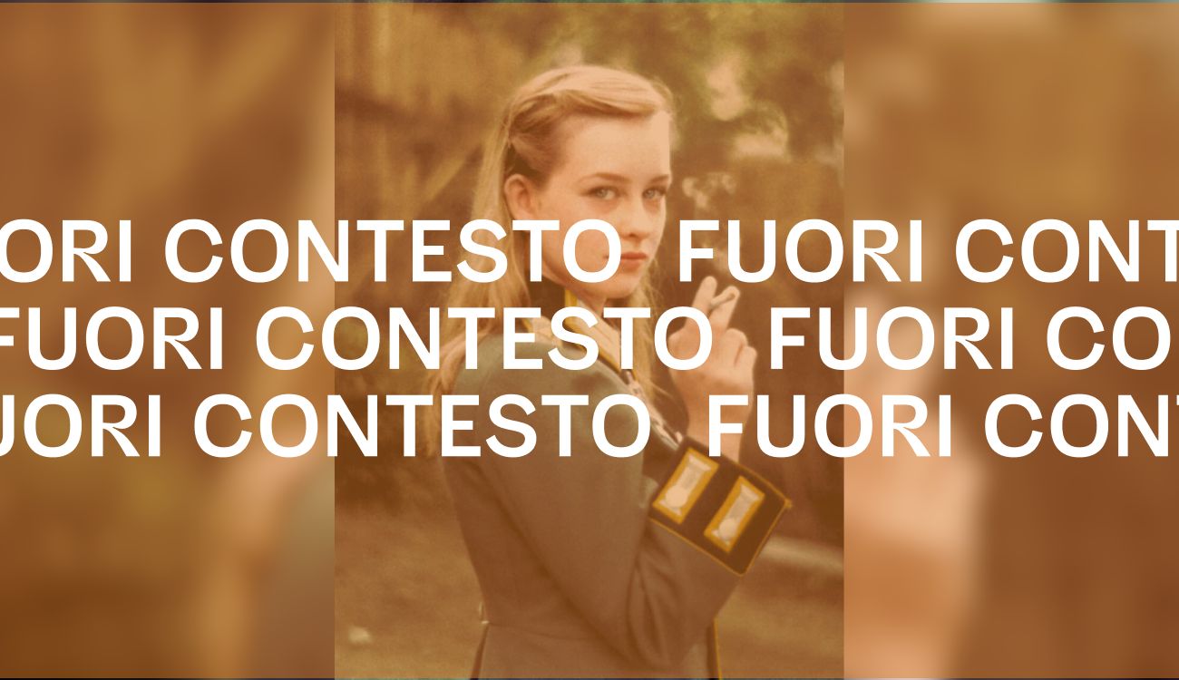 Questa foto non mostra la negazionista dell’Olocausto Ursula Haverbeck da giovane