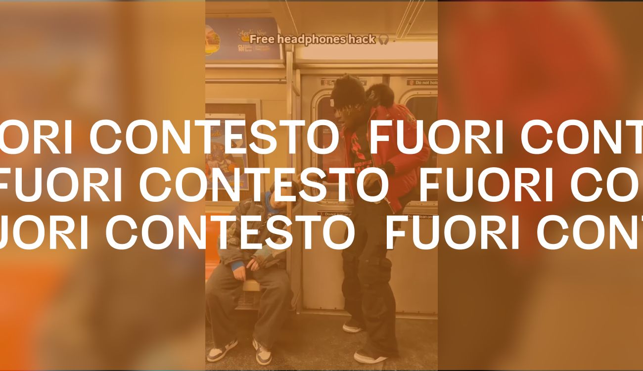 Questo video di un furto a una ragazza che dorme in metro non è reale