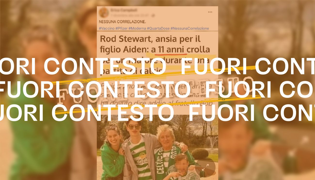 Il figlio di Rod Stewart non ha avuto un malore causato dal vaccino anti-Covid