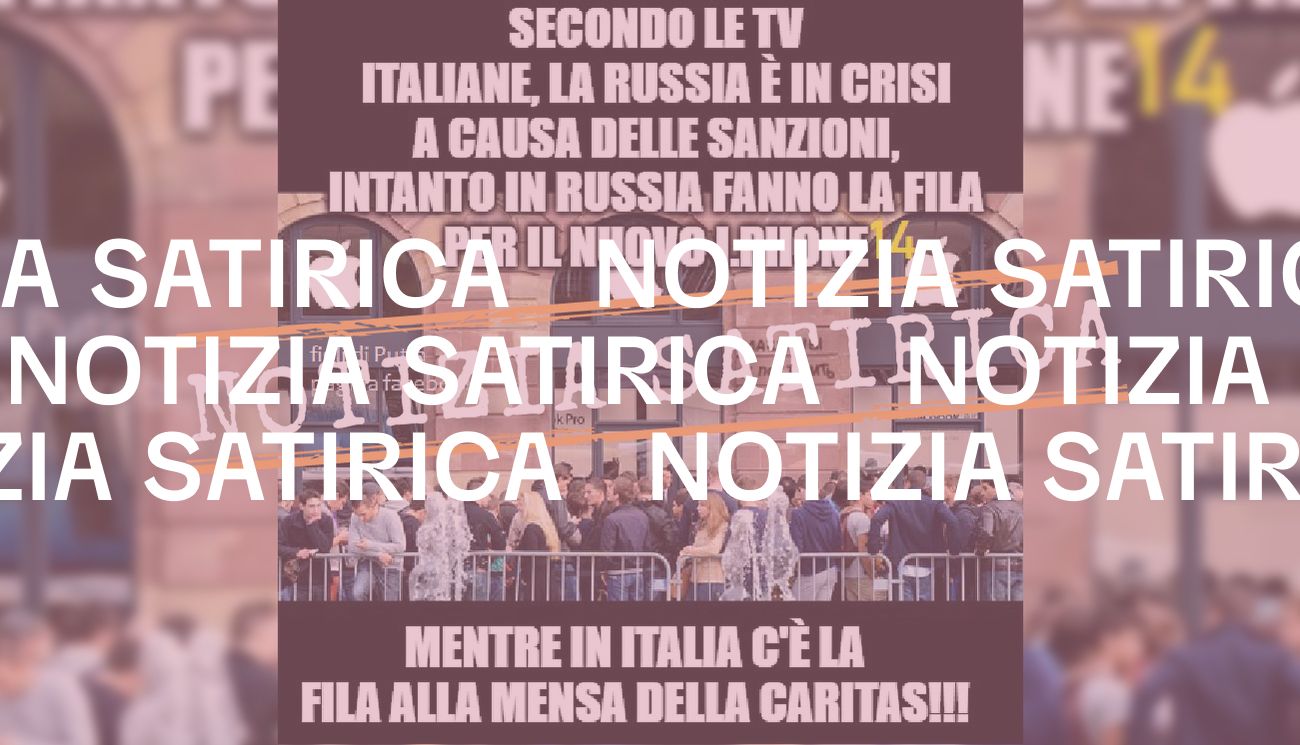 Questa foto non mostra dei russi in coda per il nuovo iPhone