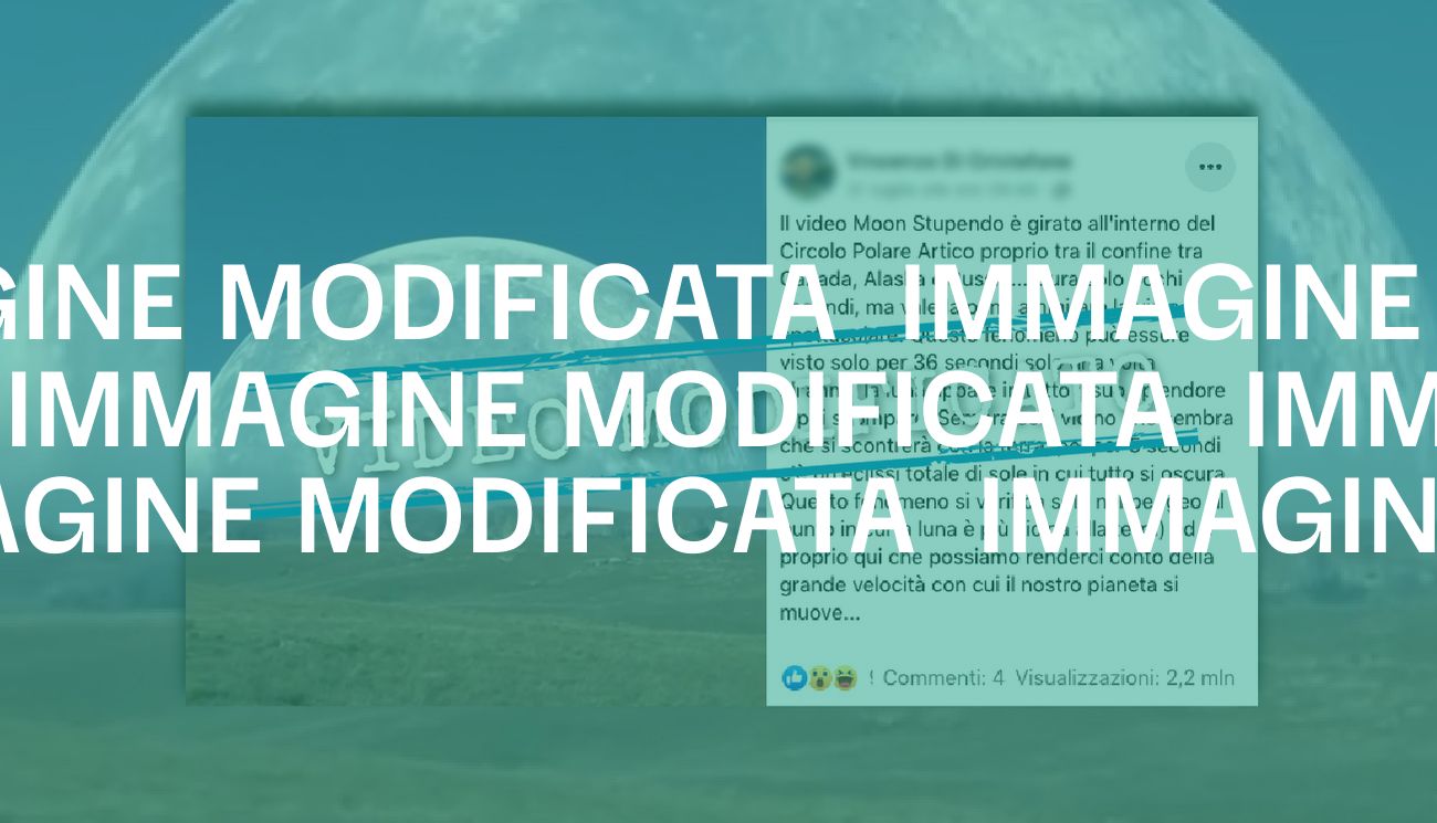 Questo video della luna è stato creato digitalmente