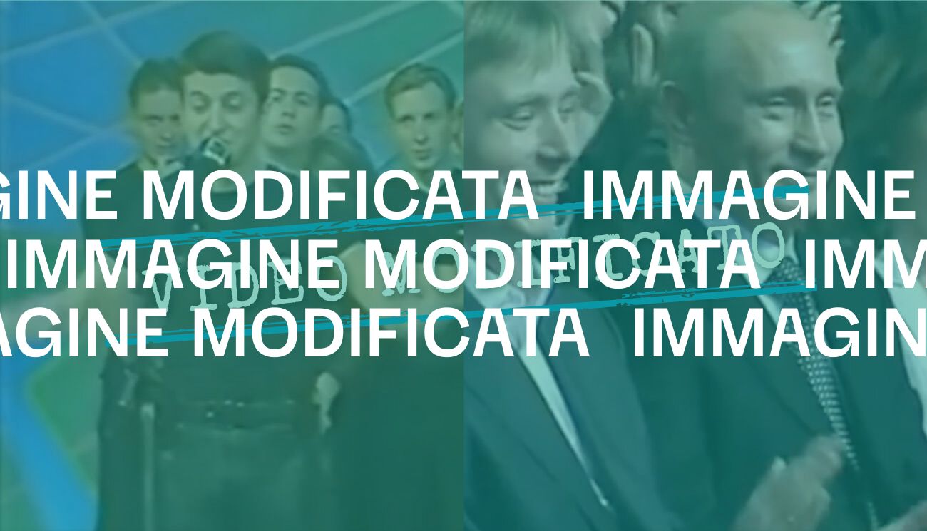 Questo video non mostra «un giovane Zelensky» che «scherza su Putin» mentre il presidente russo è nel pubblico