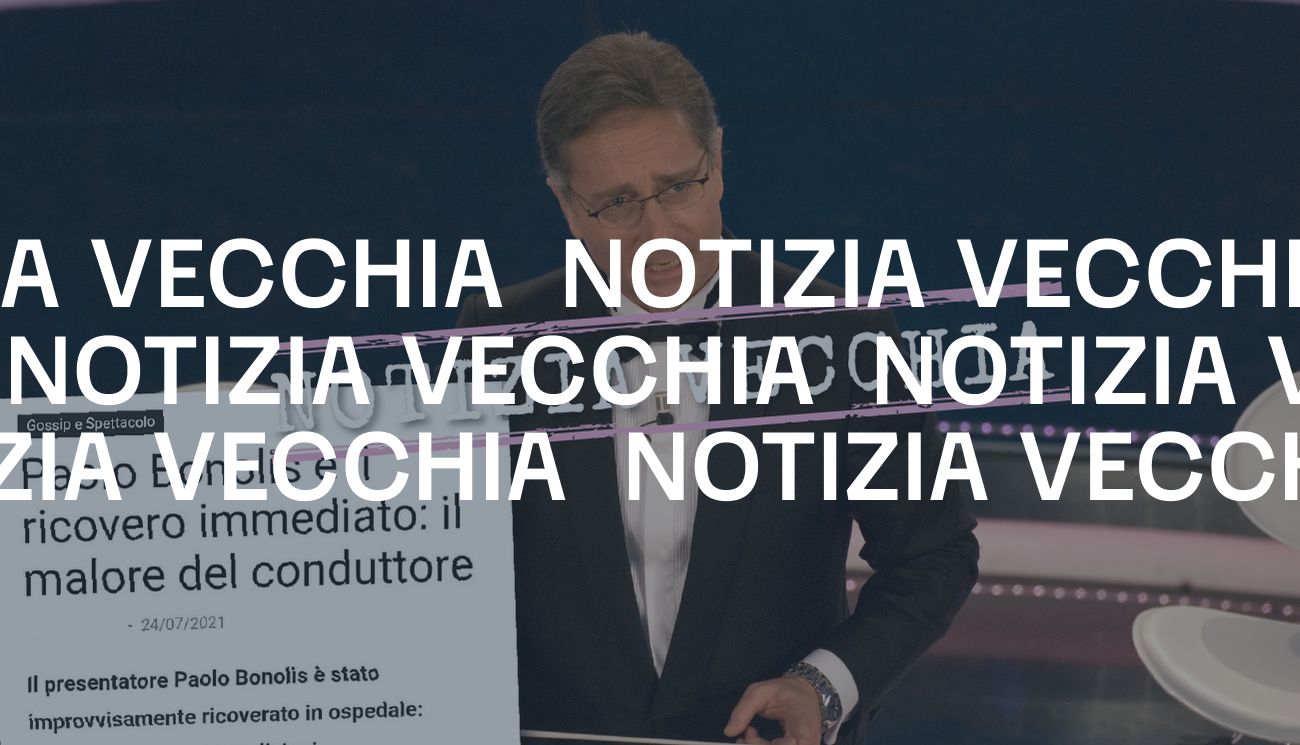 La notizia del ricovero di Paolo Bonolis per un malore è del 2014