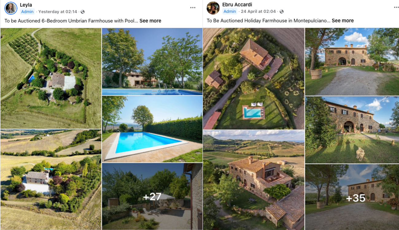 truffa internazionale da Facta.news la truffa internazionale su facebook che promuove false aste di ville italiane