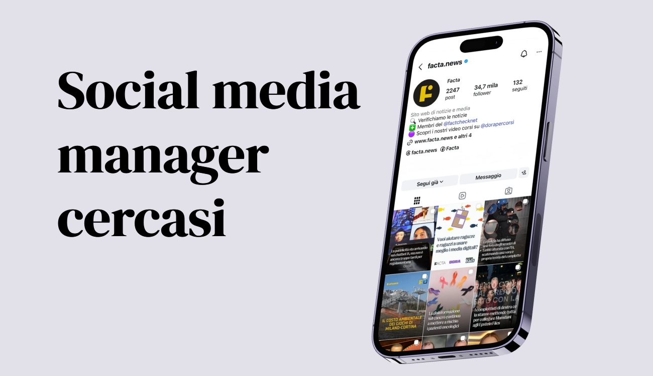 TFCF SRL cerca social media manager per progetti editoriali