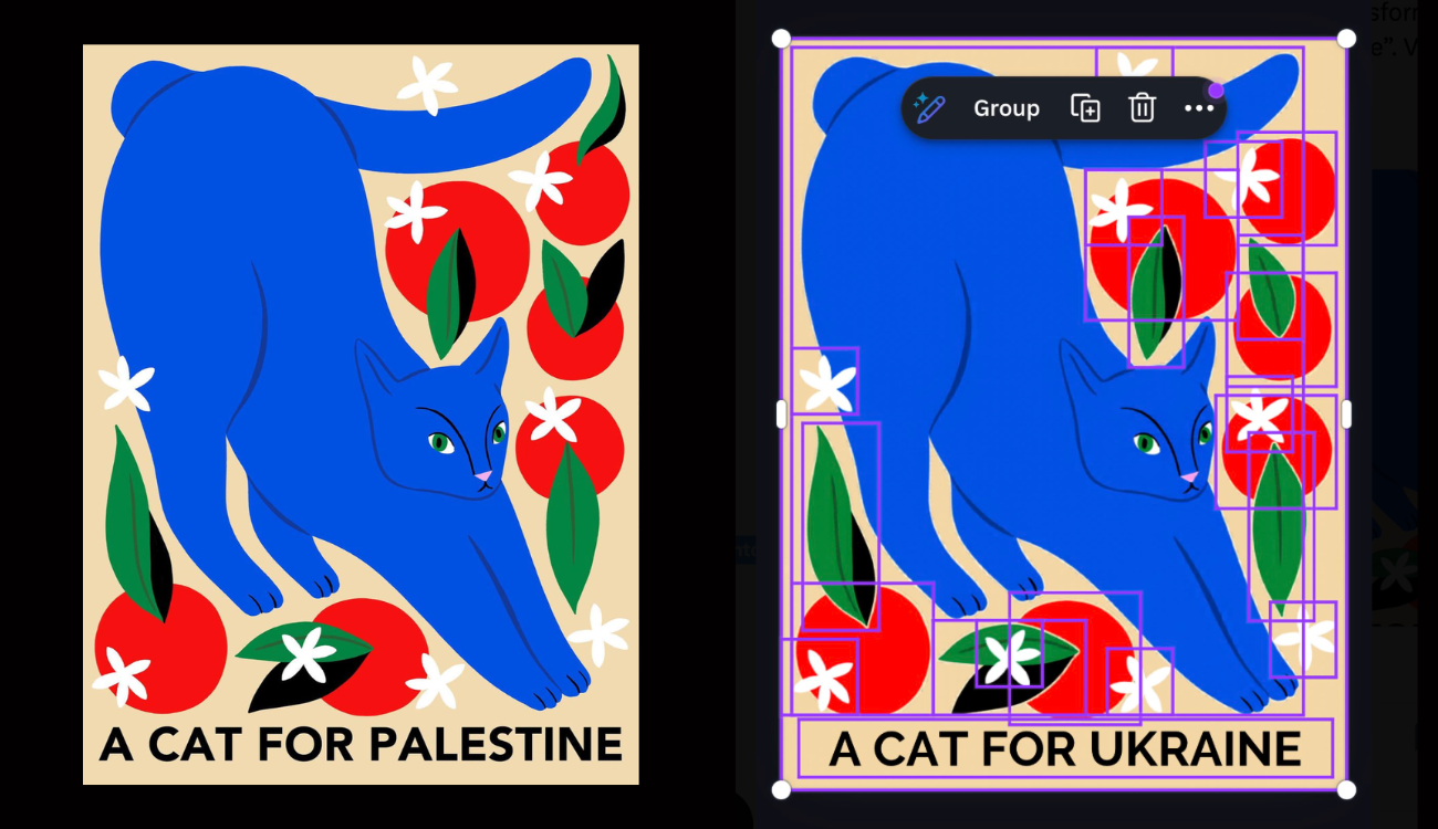 Il bug di Canva che sostituiva “Palestina” con “Ucraina” non è un incidente isolato | Facta